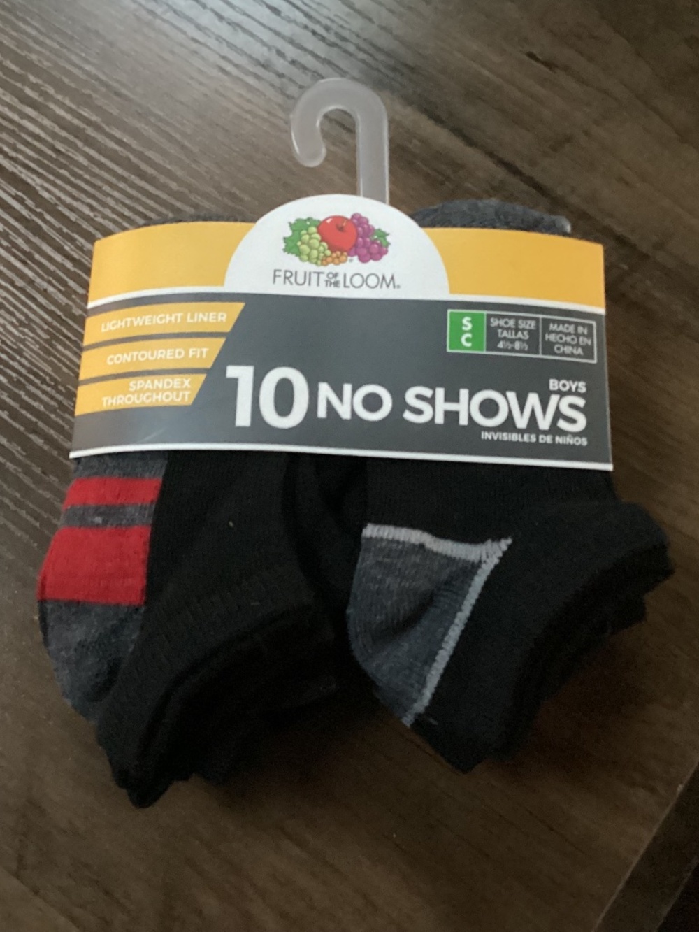 Fruit of the Loom Boys 10 Pair No Show Socks NEW